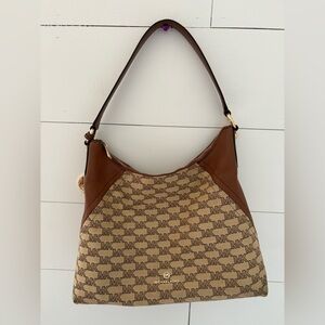 Michael Kors Aria Large Jacquard Signature Shoulder Bag